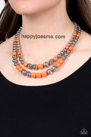 Paparazzi Country Road Trip Orange Necklace