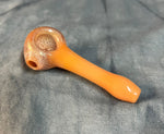 Yellow Handpipe W/Rose Gold Textured Head