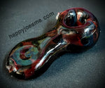 4” Heavy Thick Red and Black Checker Handpipe