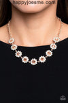 Paparazzi Blooming Brilliance Rose Gold Necklace