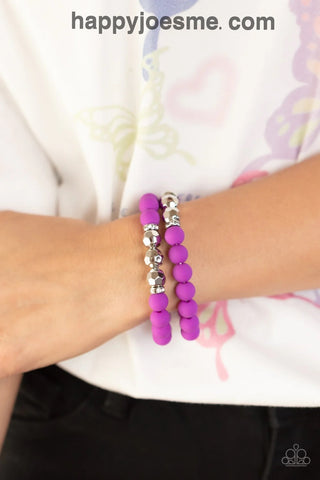 Paparazzi Dip And Dive Purple Bracelet