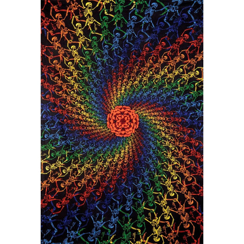 60X90 3D Rainbow Skeletons Tapestry