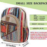 Handmade Lightweight Natural Hemp Himalayan Nepal Daypack Purse