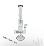 16” Rock Glass Dual Perc Tunnel Waterpipe
