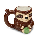 Ceramic Stoned Sloth Mug Pipe