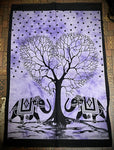 45X27 Purple/Black Assorted Tapestry