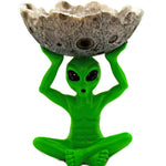 Alien Holding Moon Ashtray