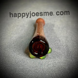 Slim Frit Chillum W/Slime Green Bumps