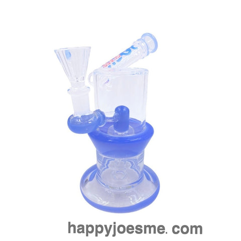 10” Rock Glass Angled Neck Single Perc Waterpipe