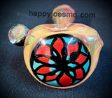 Heavy Fume Handpipe W/Flower Front/Marble