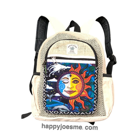 Hemp Backpack Sun/Moon Style