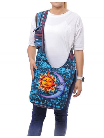The Collection Royal Sun and Moon Printed Hobo Bag