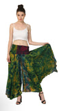 Women's Plus Size - Tie Dye - Wide leg palazzo Pant Elastic Waist