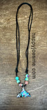 Abalone shell Mermaid Tail Adjustable Necklace