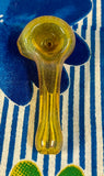 Silver Fume Golden Yellow Handpipe