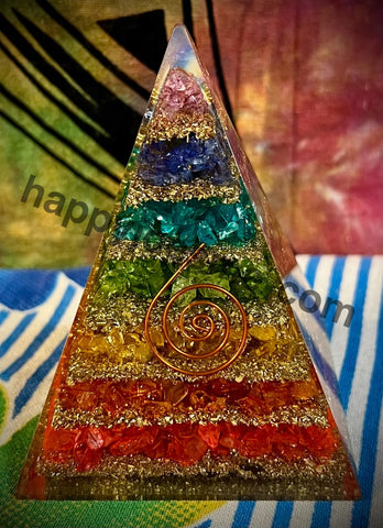 Chakra Orgonite Pyramid