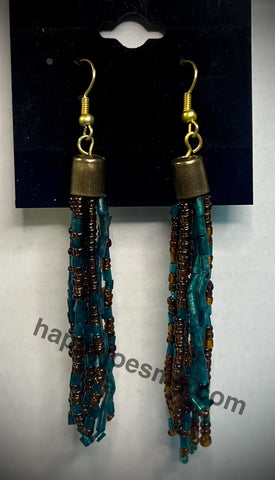 Vintage Seed Bead Handmade Earrings