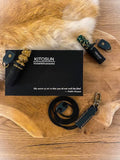 Kitosun Hookah & Accessories luxury resin hookah mouth tip set with adjustable leather lanyard