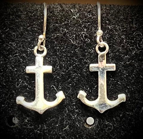 Anchor 925 Sterling Silver Earrings