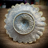 Vintage enamel peacock ring holder ￼