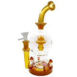 10″ Mushroom House Inline Perk Waterpipe