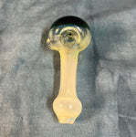 Silver Fumed Handpipe W/Mossy Front