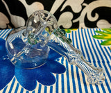 Clear Color Dotted Hammer Bubbler