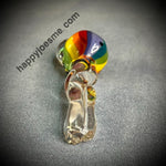 Rainbow Handpipe W/Opal