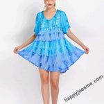 Women’s Tie Dye Embroidered Top