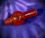 Orange Bubble Glass Carb Capn