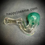 Clear Sherlock W/Teal Frit