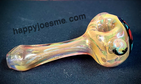 Heavy Fume Handpipe W/Flower Front/Marble