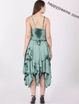 Women's Tie dye Asymmetrical Hem Sleeveless Summer Dress