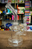 8" Our Glass Slight Bent Neck Waterpipe