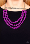 Paparazzi summer surprise purple necklace