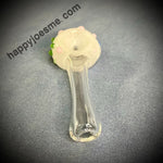 Color Dotted White Bowl Handpipe
