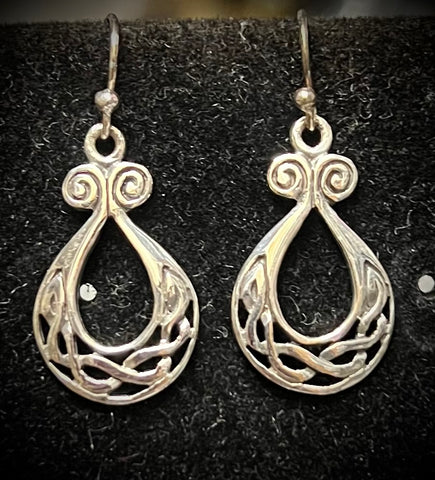 Celtic 925 Sterling Silver Earrings