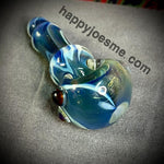 Thick Hourglass Multi Blue Handpipe//Beakner