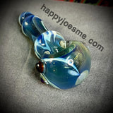 Thick Hourglass Multi Blue Handpipe//Beakner
