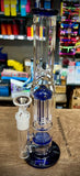 10” Dual Perc Straight Tube Waterpipe