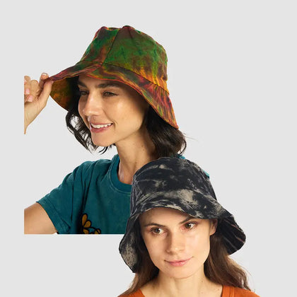 Tie-Dye Cotton Bucket Hat