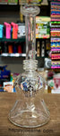 8" Our Glass Slight Bent Neck Hourglass waterpipe