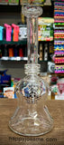 8" Our Glass Slight Bent Neck Hourglass waterpipe