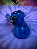 Solid Dark Blue Dry Hammer Bubbler