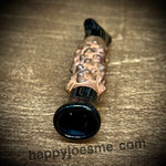 Copper Fused Black Looking Cobalt Glass Chillum