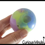 Tri Color 2.5" Doh Filled Squish Stress Squishy Ball
