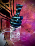 Multicolor Striped Bubble Glass Carb Capn