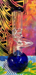 9.5” Clear/Blue Zong Waterpipe