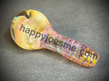 Pink/Yellow/Cream Wrap & Rake Fume Handpipe W/Honeycomb Front by Pharo