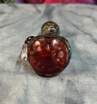 Flat Marbles Ruby Red Handpipe